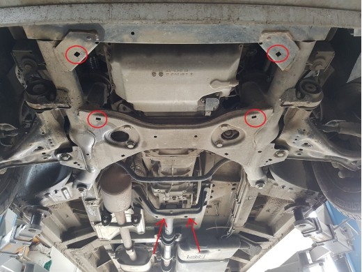 Stalowa Osłona pod silnik Mercedes Vito W639 - 2.2 D 4x2, 4x4