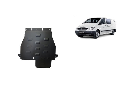 Stalowa Osłona skrzyni biegów Mercedes Vito W639 - 4x4 - automatyczna skrzynia biegów