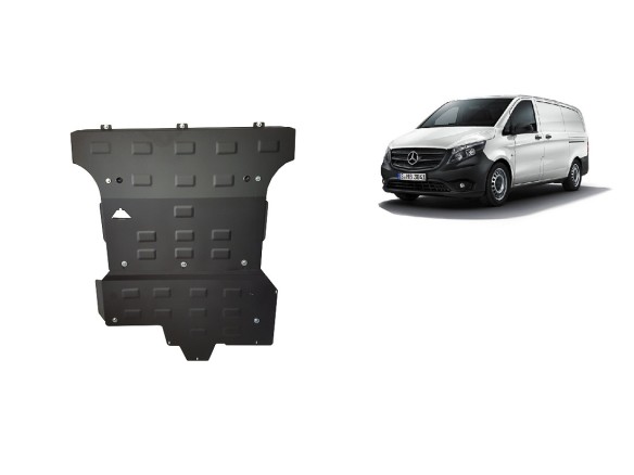 Stalowa Osłona pod silnik Mercedes Vito W447, 2.2 D, 4x4