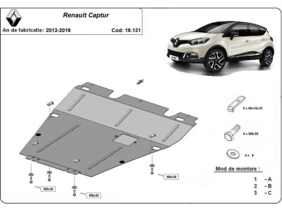 Stalowa Osłona pod silnik Renault Captur