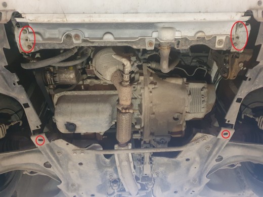 Stalowa Osłona pod silnik Peugeot 301