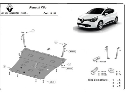 Stalowa Osłona pod silnik Renault Clio 5