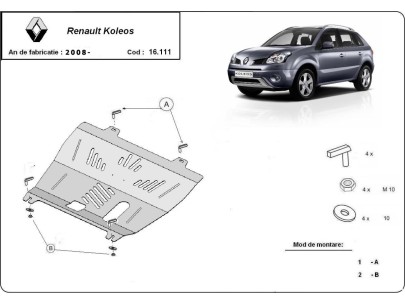 Stalowa Osłona pod silnik Renault Koleos
