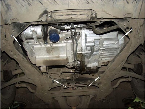 Stalowa Osłona pod silnik Peugeot 607