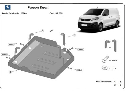 Stalowa Stalowa Osłona AdBlue Peugeot Expert
