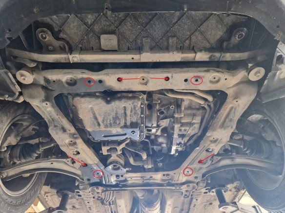 Stalowa Osłona pod silnik Nissan Qashqai J10