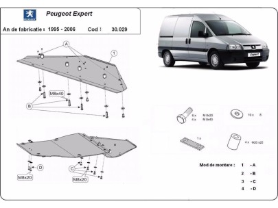 Stalowa Osłona pod silnik Peugeot Expert