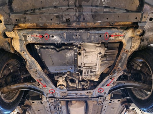 Stalowa Osłona pod silnik Nissan X-Trail T31 - Vers 2.0