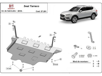 Stalowa Osłona pod silnik Seat Tarraco