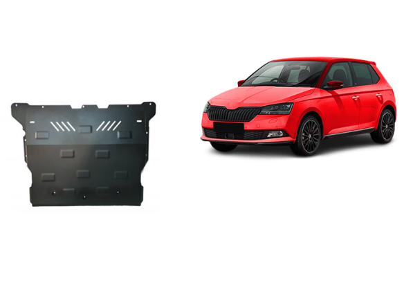 Stalowa Osłona pod silnik Skoda Fabia
