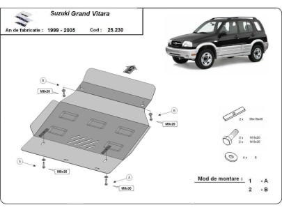 Stalowa Osłona pod silnik Suzuki Grand Vitara