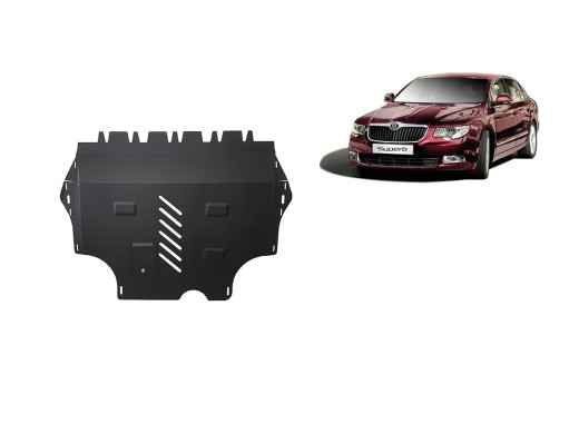 Stalowa Osłona pod silnik Skoda Superb