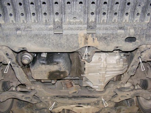 Stalowa Osłona pod silnik Toyota Avensis