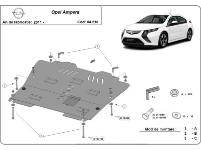 Stalowa Osłona pod silnik  Opel Ampera