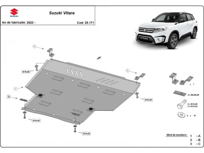 Stalowa Osłona pod silnik Suzuki Vitara