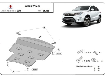 Stalowa Osłona pod silnik Suzuki Vitara