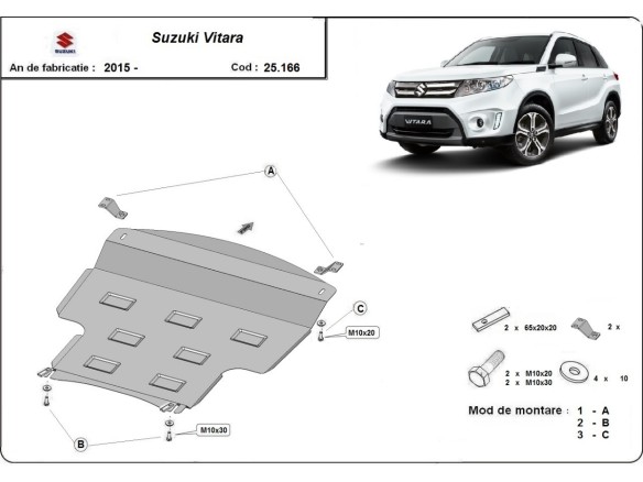 Stalowa Osłona pod silnik Suzuki Vitara