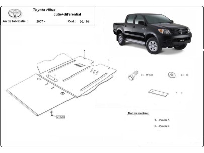 Stalowa Osłona dyferencjału Toyota Hilux