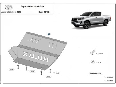 Stalowa Osłona chłodnicy Toyota Hilux Invincible