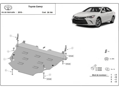 Stalowa Osłona pod silnik Toyota Camry