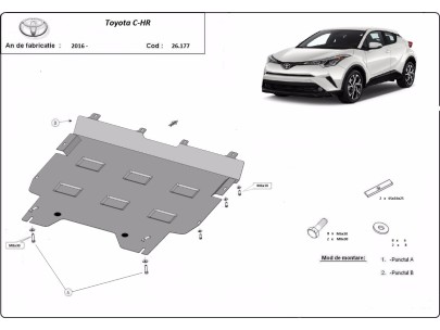 Stalowa Osłona pod silnik Toyota C-HR