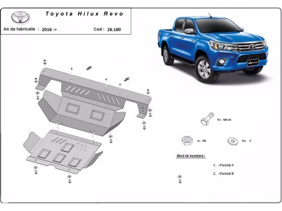 Stalowa Osłona pod silnik Toyota Hilux Revo