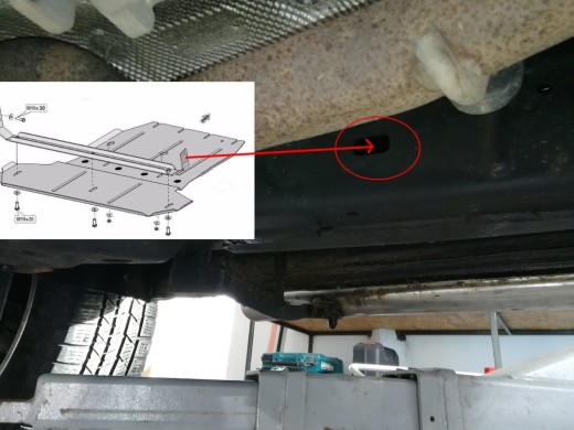 Stalowa Osłona skrzyni biegów i reduktora Volkswagen Amarok