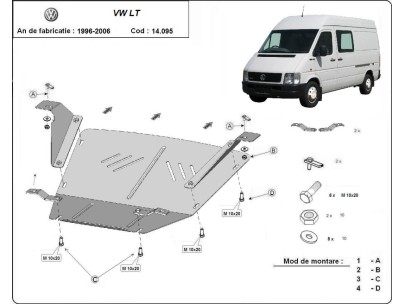 Stalowa Osłona pod silnik Volkswagen LT