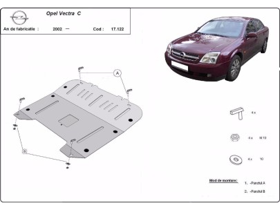 Stalowa Osłona pod silnik Opel Vectra C