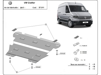 Stalowa Osłona pod silnik Vw Crafter