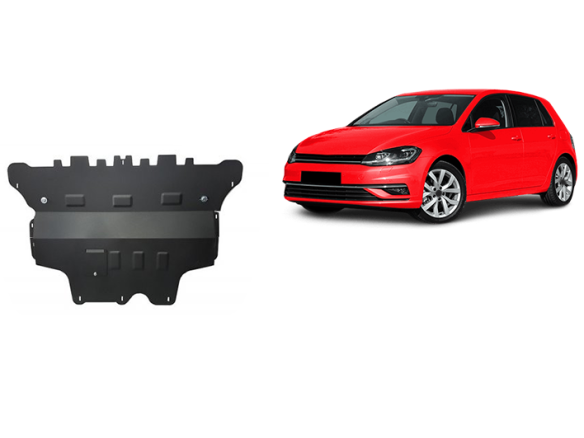 Stalowa Osłona pod silnik VW Golf 7 - reczna skrzynia biegow 