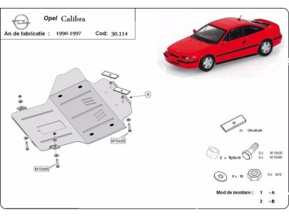 Stalowa Osłona pod silnik Opel Calibra