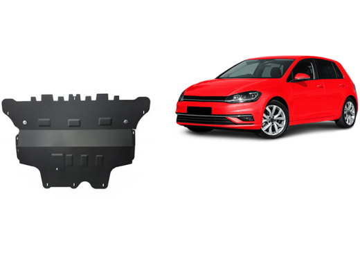 Stalowa Osłona pod silnik VW Golf 7 - automatyczna skrzynia biegów