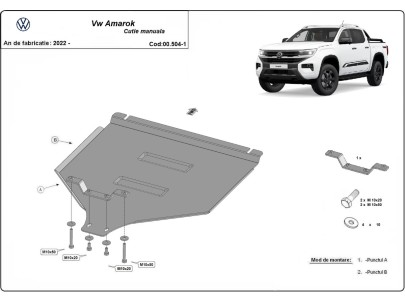 Stalowa Osłona manualnej skrzyni biegów Volkswagen Amarok 2