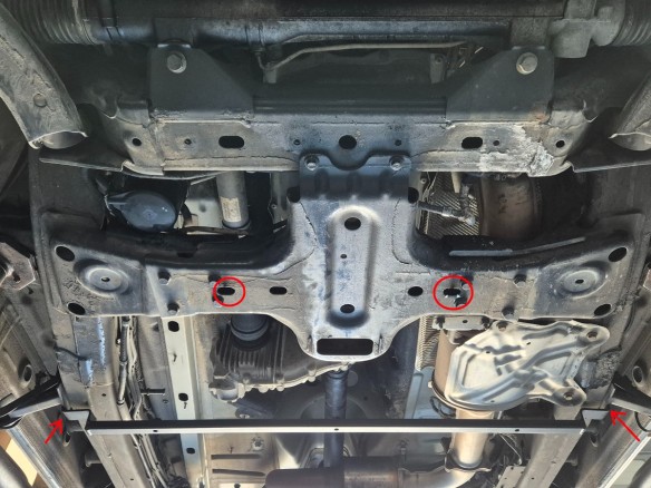 Stalowa Osłona skrzyni biegów i reduktora Volkswagen Amarok - V6 automat