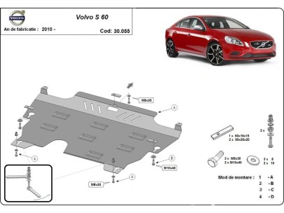 Stalowa Osłona pod silnik Volvo S60