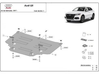 Stalowa Osłona skrzyni biegów Audi Q5