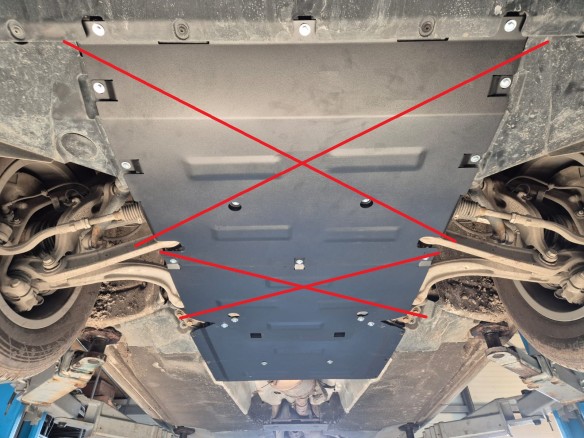Stalowa Osłona  skrzynka transferowa Audi Q5