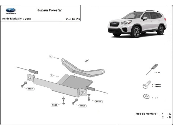 Stalowa Osłona dyferencjału Subaru Forester