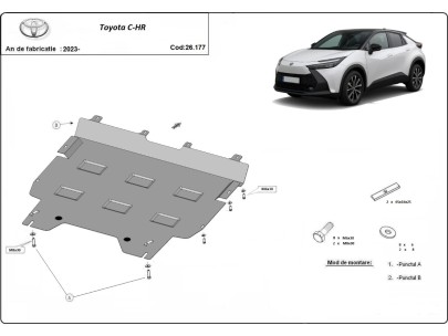 Stalowa Osłona pod silnik Toyota C-HR