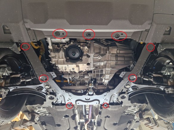 Stalowa Osłona pod silnik Dacia Duster - 4x2
