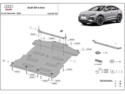 Stalowa Osłona pod silnik Audi Q4 e-tron