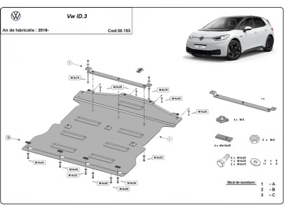 Stalowa Osłona pod silnik Volkswagen ID 3