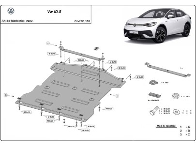 Stalowa Osłona pod silnik Volkswagen ID 5