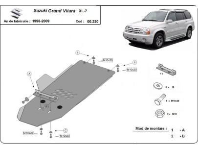 Stalowa Osłona skrzyni biegów Suzuki Grand Vitara XL-7 