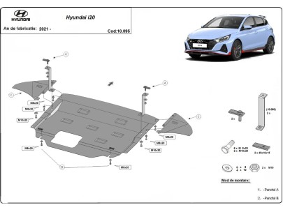 Stalowa Osłona pod silnik Hyundai i20