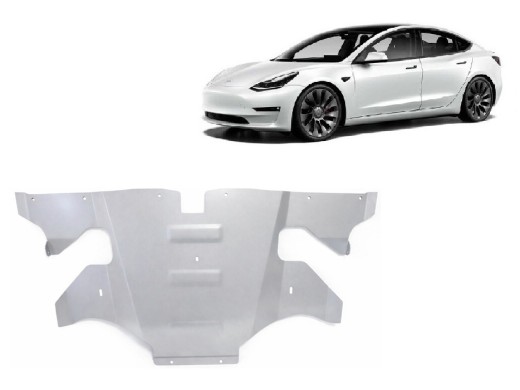 Tylna aluminiowa osłona silnika elektrycznego – Tesla Model 3 AWD