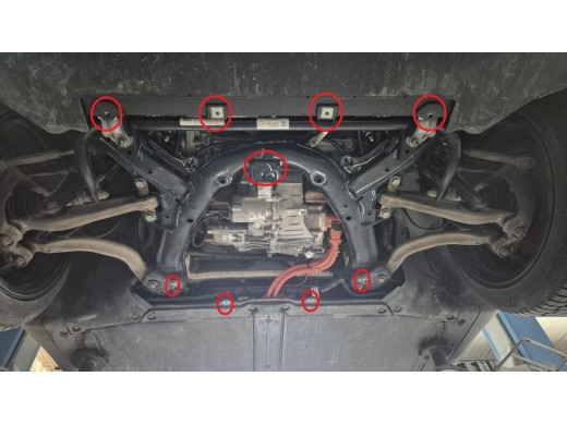 Przednia aluminiowa osłona silnika elektrycznego do Tesla model Y