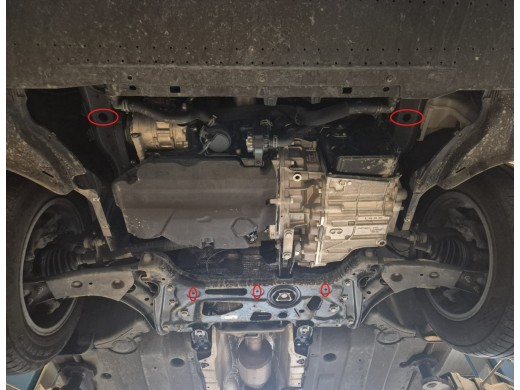 Stalowa Osłona pod silnik Audi Q2 - automatyczna skrzynia biegów