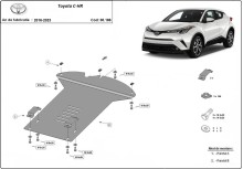 Stalowa Osłona pod katalizator Toyota C-HR (2016-2023)